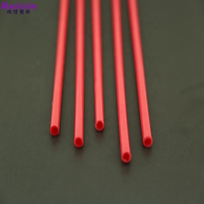 Red color rigid PVC OD6mm ID 4mm custom extrusion tube available color