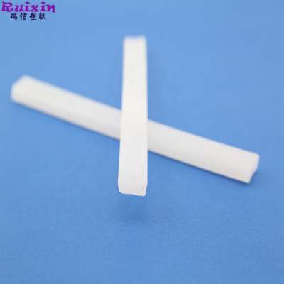 white PVC plastic stick